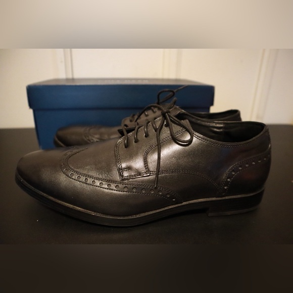 Cole Haan Jay Grand Wingtip Oxford Men Black Shoe Size 9.5 - Picture 6 of 7